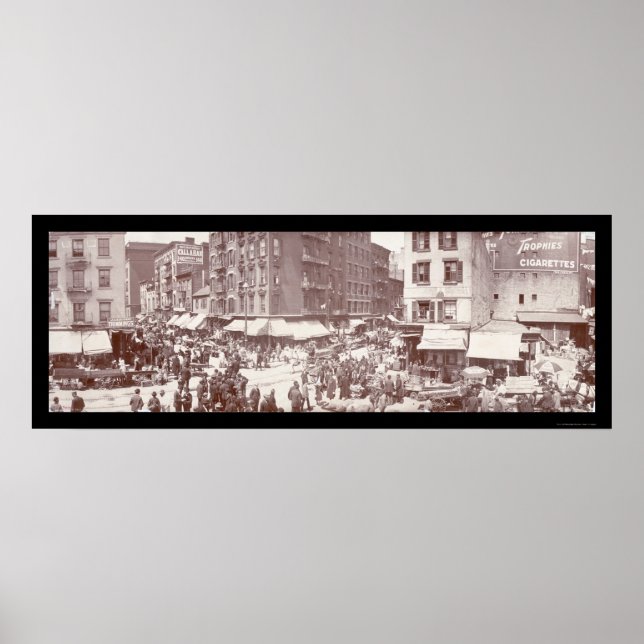 Poster Foto da New York Streets 1902 (Frente)