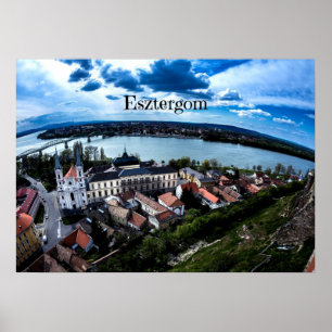 Poster Foto da paisagem de Esztergom