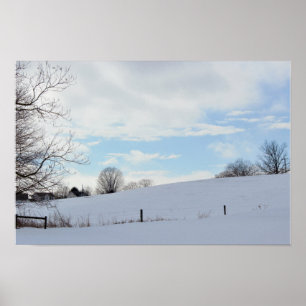 Poster Foto da paisagem de inverno