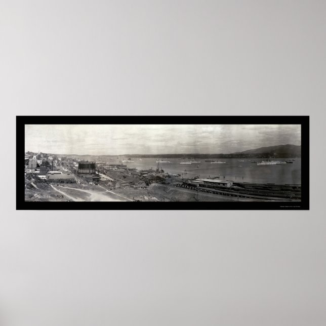 Pôster Foto da Parada do Rio Hudson, 1909 (Frente)