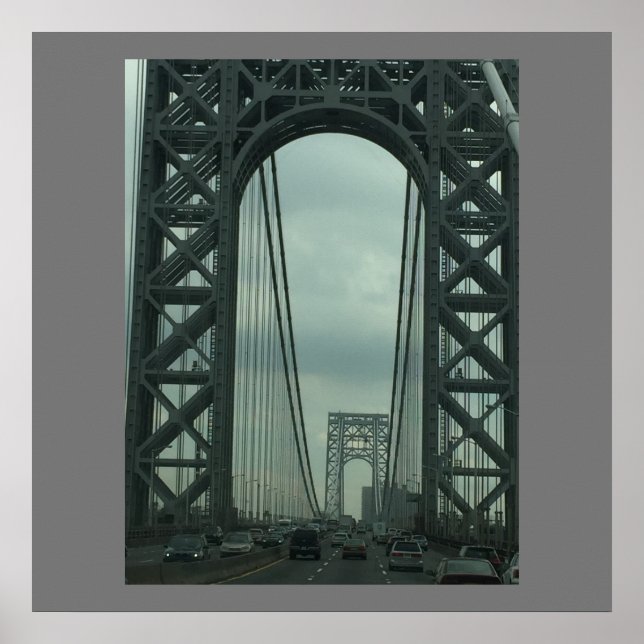 Poster Foto da Ponte George Washington (Frente)
