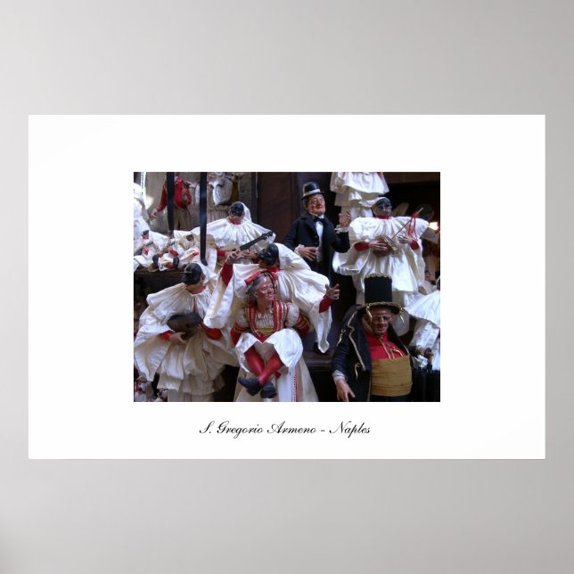 Pôster Foto da rua S. Gregorio Armeno (Frente)