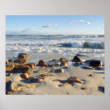 Foto das ondas do oceano Atlântico