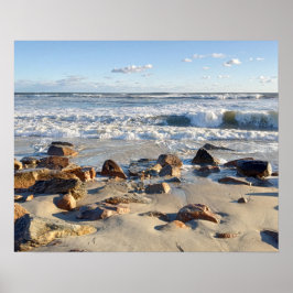 Poster Foto das ondas do oceano Atlântico