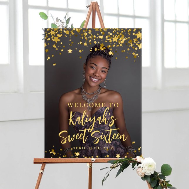 Poster Foto de 16 festas modernas e doces bem-vindas (Criador carregado)