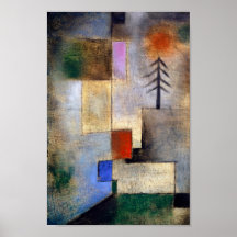 Foto de abeto - Paul Klee - pintura de arte modern