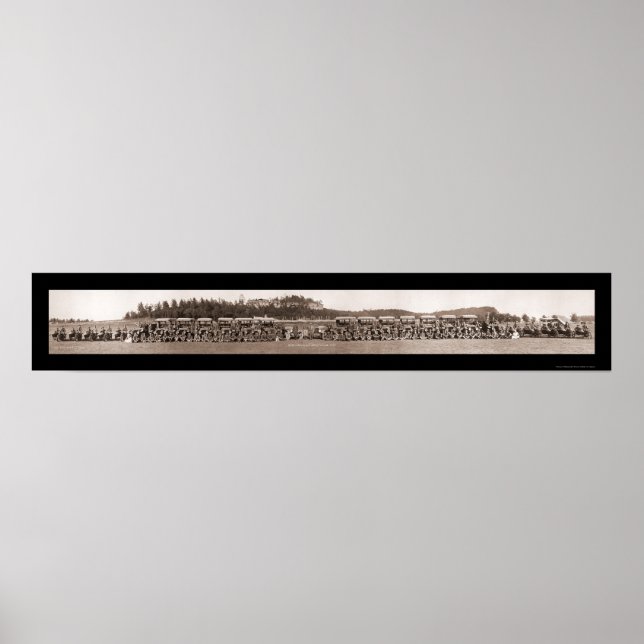 Poster Foto de Ambulância de Motociclo 1917 (Frente)