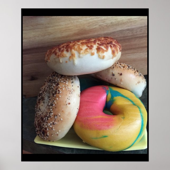 Poster Foto de Bagels (Frente)