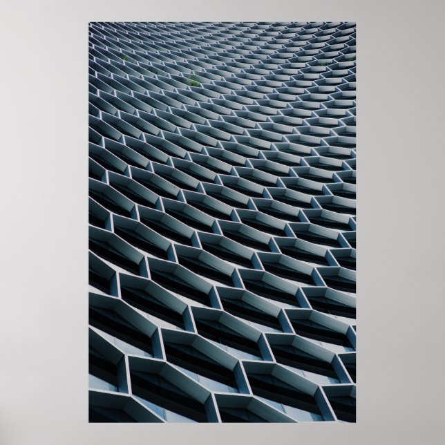 Poster Foto de baixo ângulo do edifício alto (Frente)
