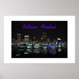 Pôster Foto de Baltimore Skyline