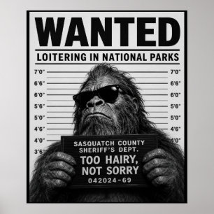 Poster Foto de Bigfoot Preso
