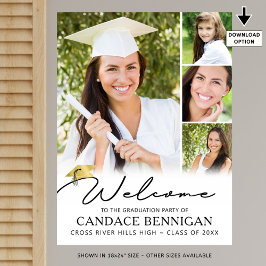 Poster Foto de boas-vindas do Formando de script simples 