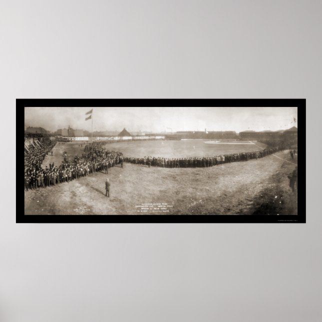 Pôster Foto de Boston e NY Baseball em 1904 (Frente)