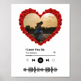 Poster Foto de Casais Personalizados | Flores de Sombra d