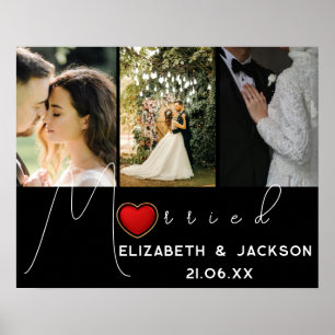 Poster Foto de casamento