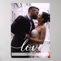 Foto de casamento com Nomes e data