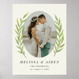 Poster Foto De Casamento De Abertura De Ramificação Simpl