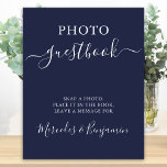 Poster Foto de casamento Foto de convidado Marinho de cal<br><div class="desc">Foto do Livro de Convidados! Caligrafia simples, mas elegante, esta placa do livro de convidados de fotos do casamento apresenta um livro de convidados em caligrafia elegante, e tira uma foto, coloca-a no livro, e deixa uma mensagem para. Personalize este símbolo de casamento elegante com os seus nomes! COPYRIGHT ©...</div>