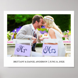 Poster Foto de casamento minimalista moderna