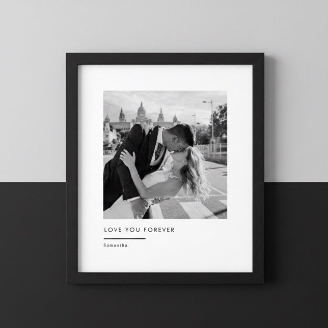 Poster Foto de Casamento Personalizada – Te Amo Para Semp (Criador carregado)