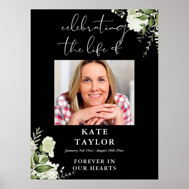 Poster Foto de Celebração de Vida em Memória da Vegetação (Frente)