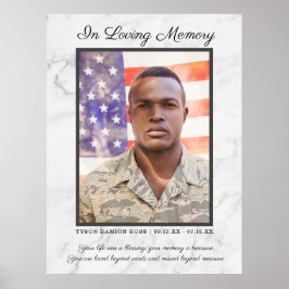 Poster Foto de Citação em Memória Funeral Memorial Amoros