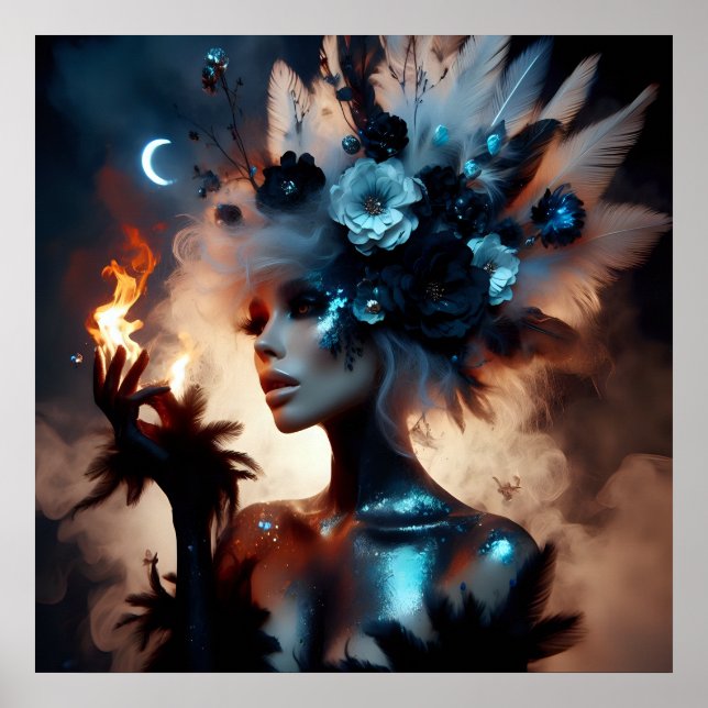 Poster Foto de conto de fadas de fantasia de luxo de moda (Frente)