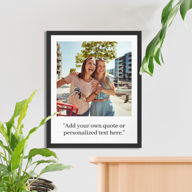 Poster Foto de Cotação Personalizada Moderna (Criador carregado)