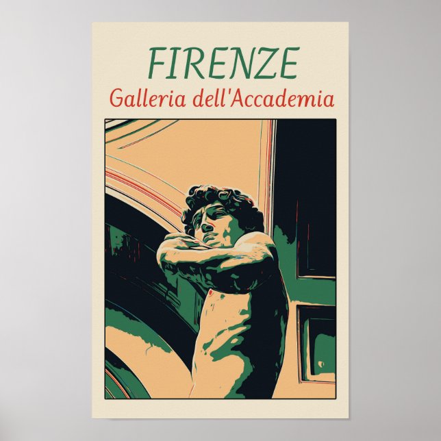 Poster Foto de Florence David Michelangelo Itália (Frente)