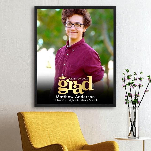 Poster Foto de Formatura em Ouro Preto com Tipografia Neg (Criador carregado)