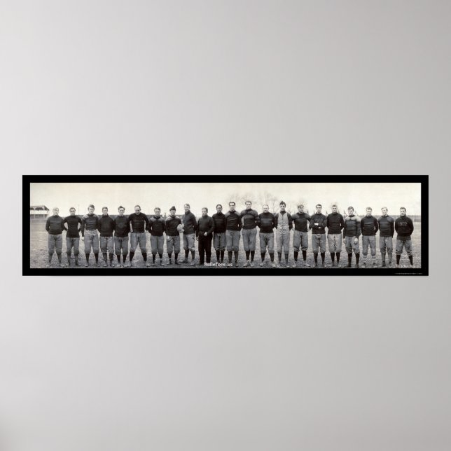 Pôster Foto de futebol de Massillon Tigers 1905 (Frente)