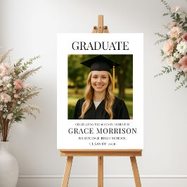 Poster Foto de Graduado Moderno Graduação