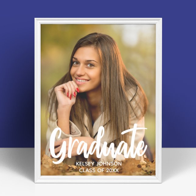 Poster Foto de Gradução Personalizada em Script Negrito 2 (Criador carregado)