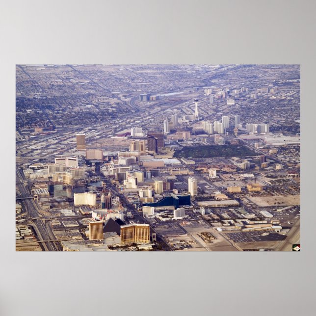 Poster Foto de Las Vegas Strip Aerial 2007 (Frente)