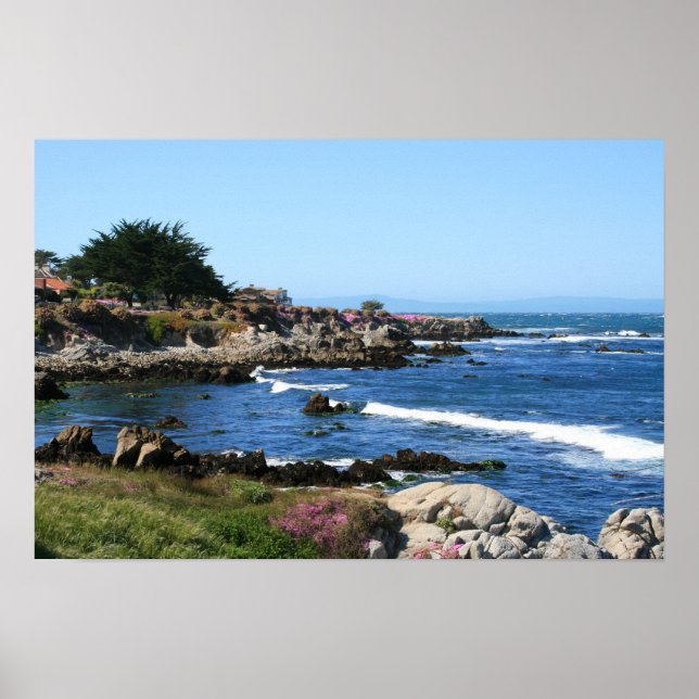Poster Foto de Monterey Bay Coastline (3 de 6) (Frente)