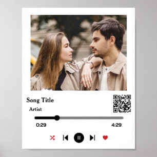 Poster Foto De Música Personalizada Para O Casal