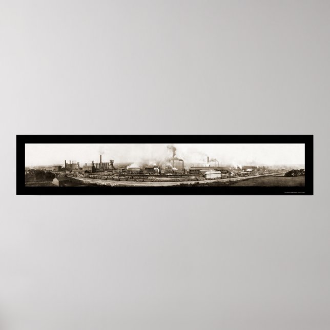 Poster Foto de Ohio Steel Works 1910 (Frente)