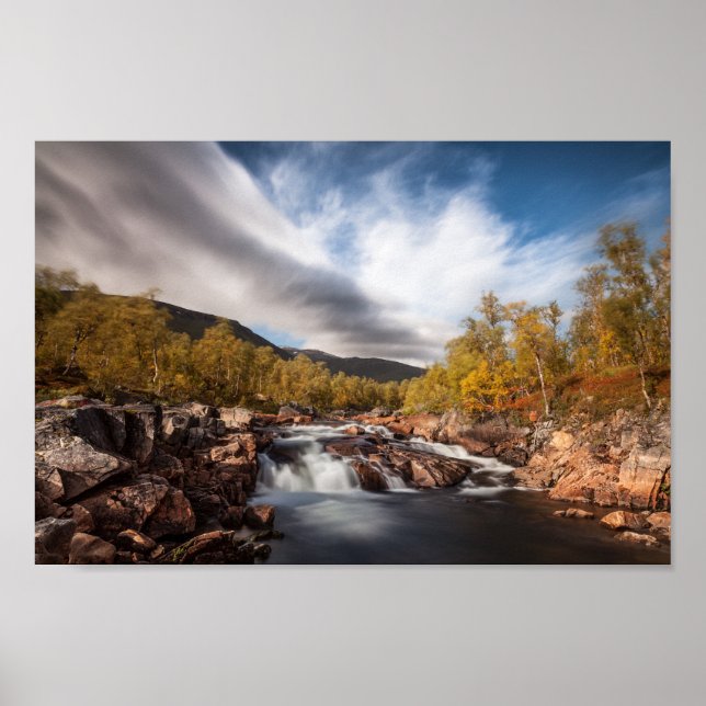 Poster Foto de Paisagem Escandinávia (Frente)