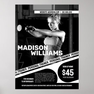 Poster Foto de Personal Trainer Ousada