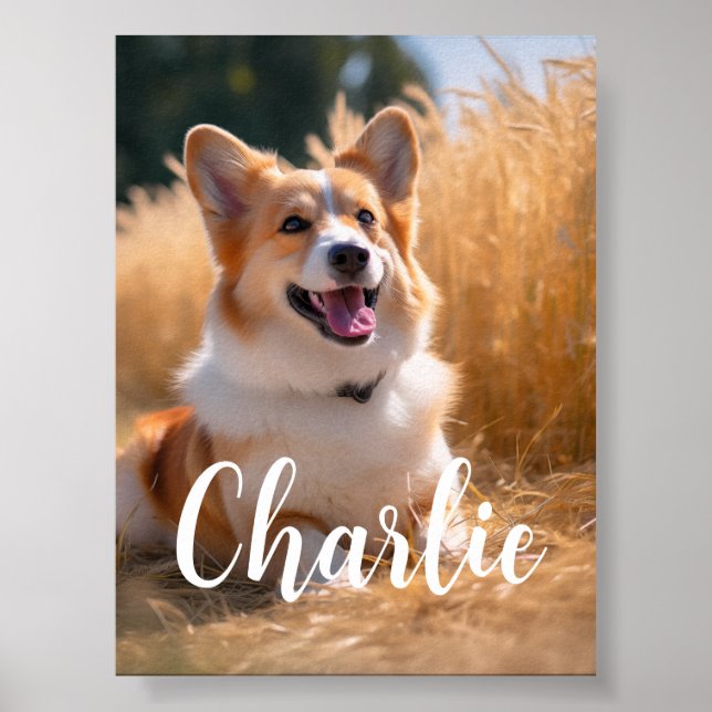 Poster Foto de Pet Personalizada (Frente)