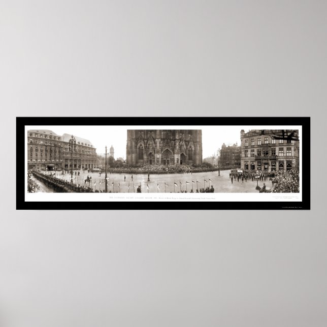 Poster Foto de Revisão da Tropa de Colônia 1919 (Frente)