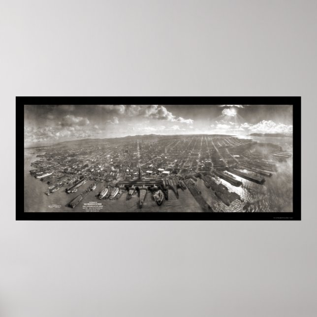 Pôster Foto de São Francisco Ruins 1906 (Frente)