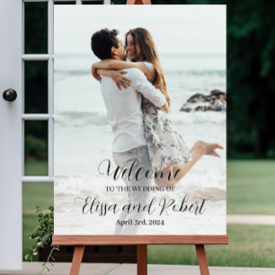Poster Foto de Sinal de Casamento: Personalize Seu Casame