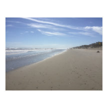 FOTO de uma praia do Oceano Atlântico na Maré Baix