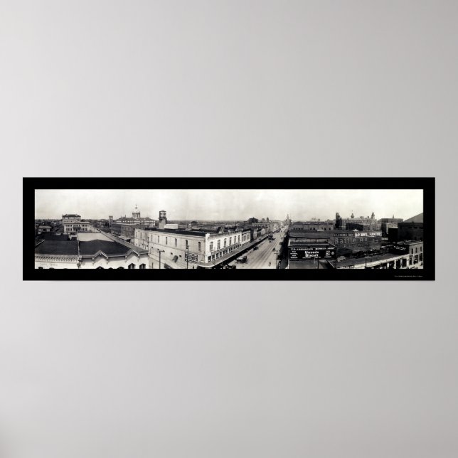 Poster Foto de Waco Texas Panview 1910 (Frente)