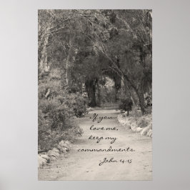 Pôster Foto do caminho John 14:15