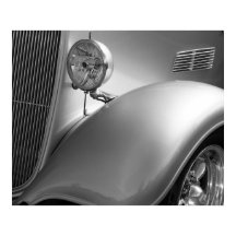 Foto do carro preto e branco