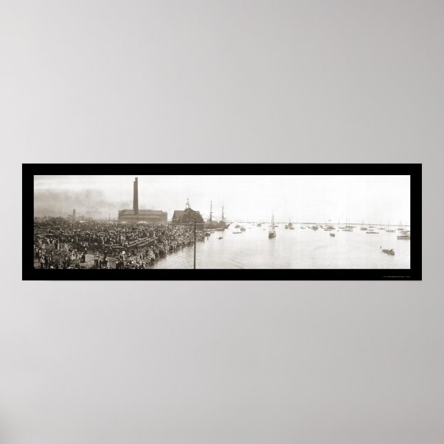 Pôster Foto do Clube Yacht Buffalo NY 1913 (Frente)