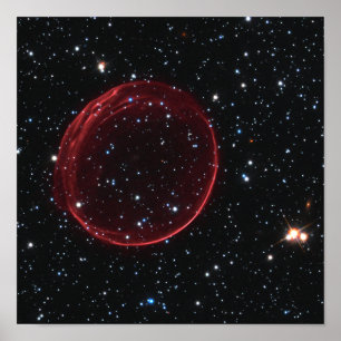 Pôster Foto do Espaço de Bolhas da Supernova Celestial