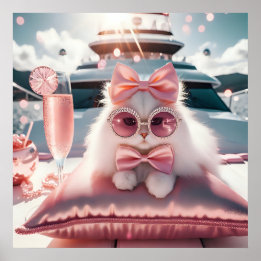 Poster Foto do estilo de vida luxuoso com moda de glamour